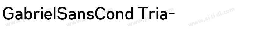 GabrielSansCond Tria字体转换 GabrielSansCond Tria字体转换